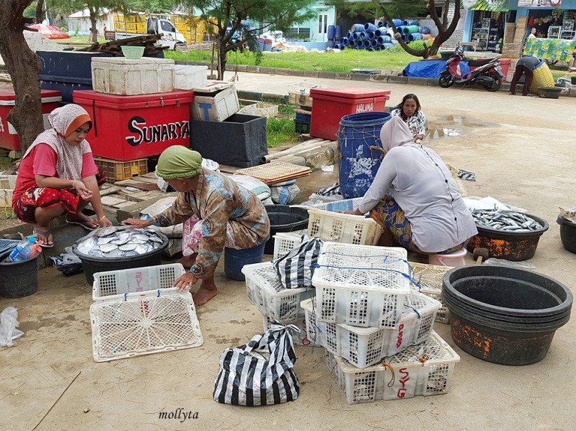 Para istri nelayan di PPI Pasongsongan Madura