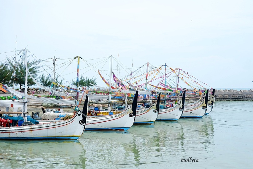 perahu nelayan di PPI Pasongsongan Sumenep