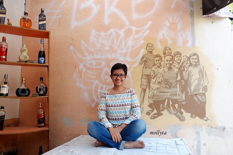 Lukisan mural cantik di Multatuli Medan