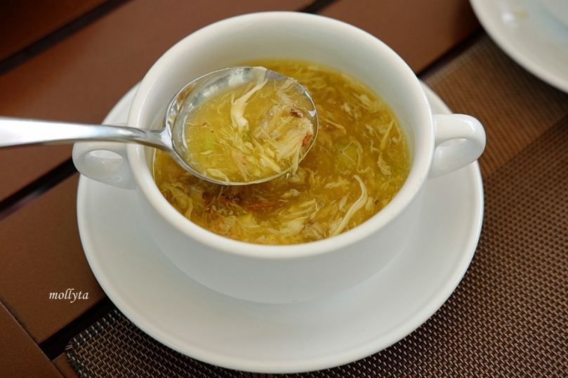 Crab meat soup with asparagus Aryaduta Medan