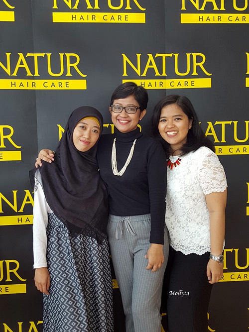 Bersama teman blogger Medan di acara Natur Hair Beauty Dating