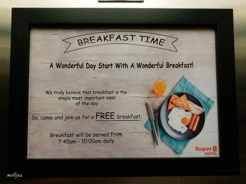 Breakfast di Super 8 Hotel Penang