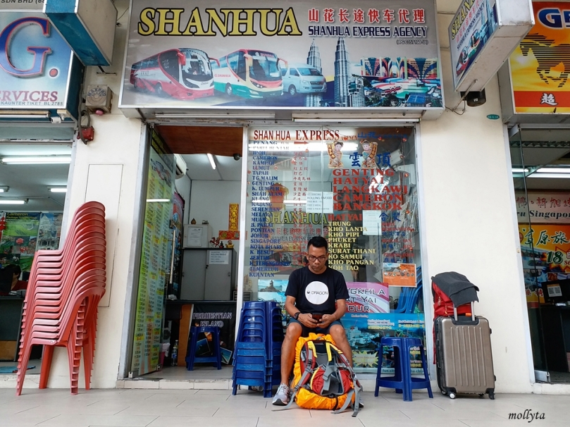 Kios travel agency di Komtar, Penang