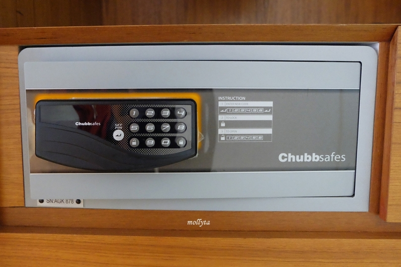 Chubbsafes di kamar French Hotel Ipoh
