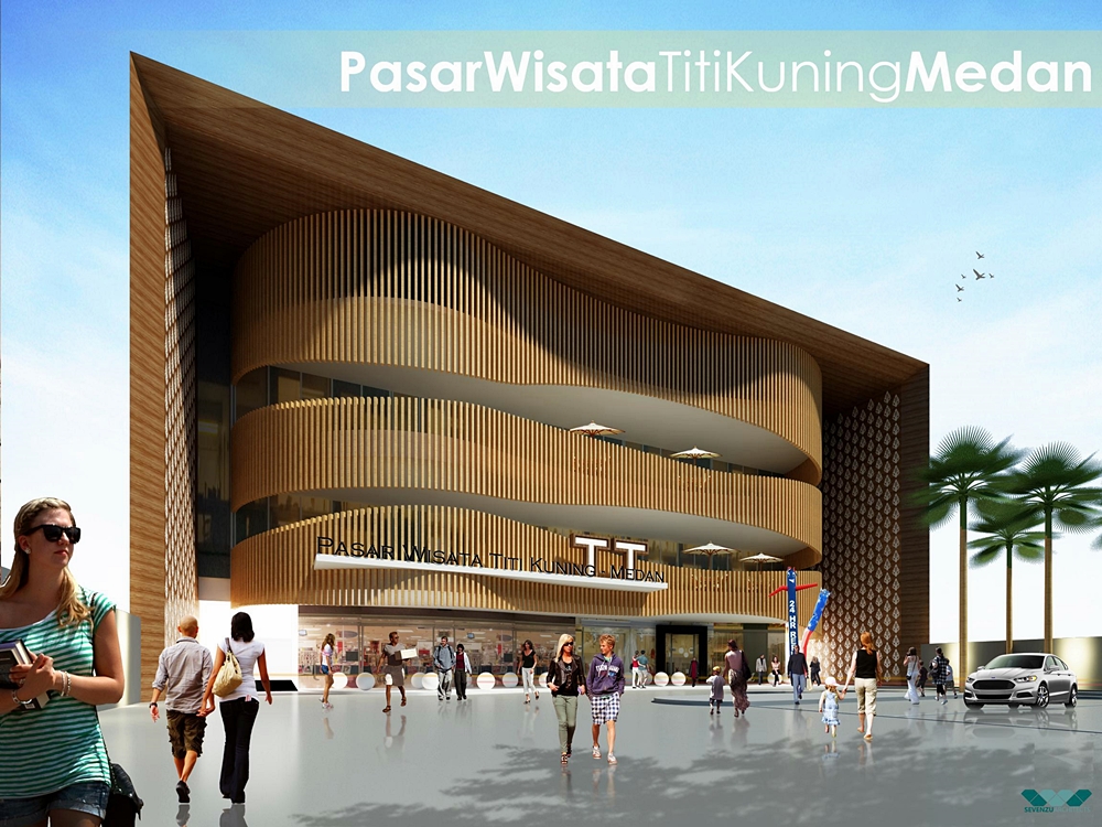 Pasar wisata Titi Kuning Medan