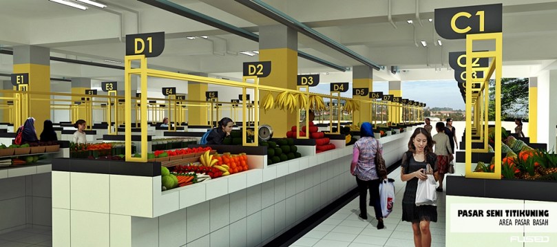 Area basah Pasar Tikung Medan