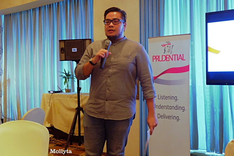 Arie C Nursyadzali selaku MC acara Prudential Medan