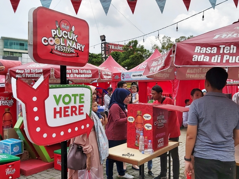 Pilih tenant favorit Pucuk Coolinary Festival Medan 2019