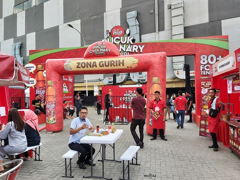 Di zona gurih Pucuk Coolinary Festival Medan 2019