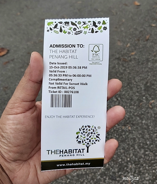 Tiket masuk The Habitat Penang Hill