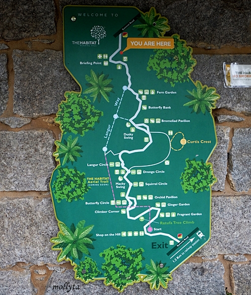 Peta The Habitat Penang Hill