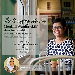 Mollyta Mochtar Blogger inspiratif asal kota Medan